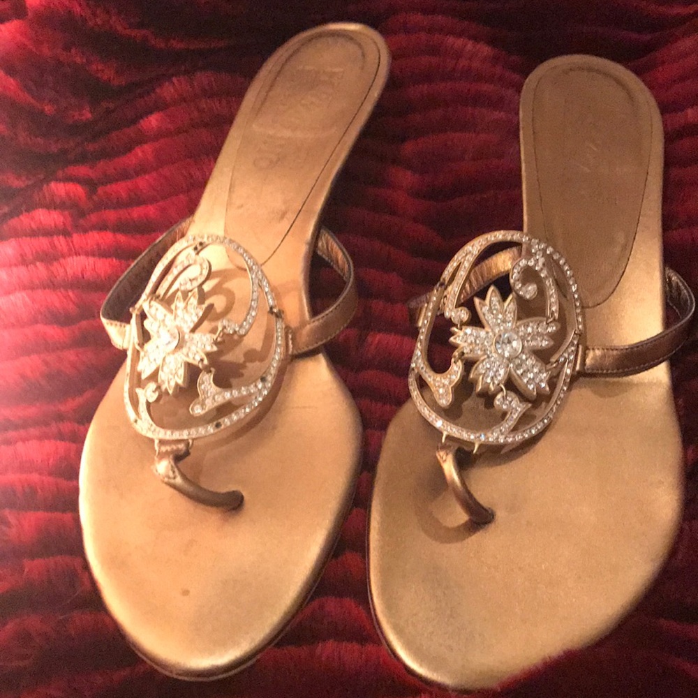 Salvatore Ferragamo Kitten Heel Sandals